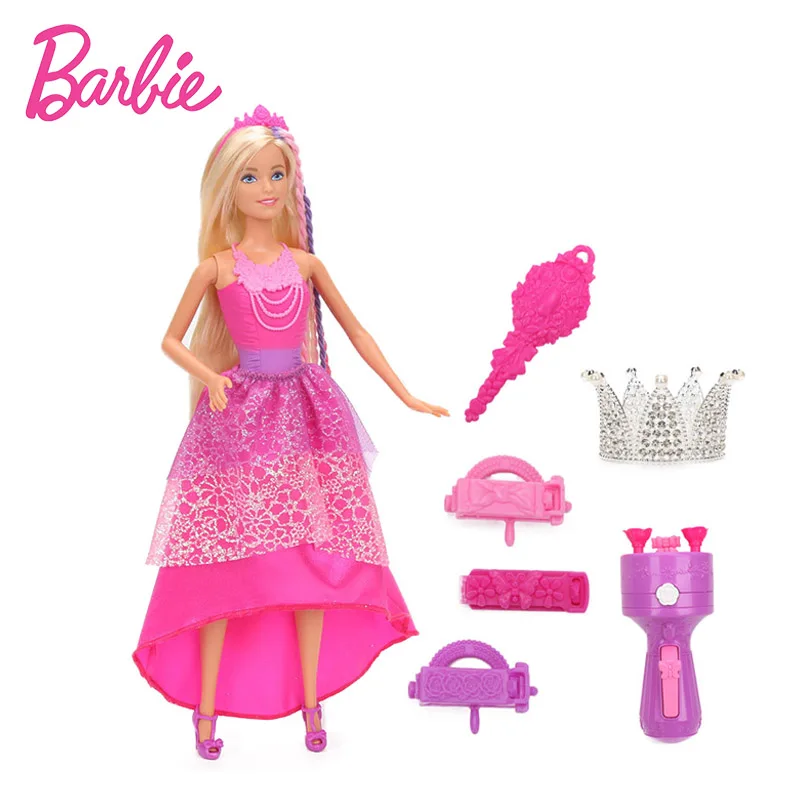 

Original Barbie Doll Endless Hair Snap'n Style Princess Dolls Long Hair Prince Model Toy Girls Doll Birthday Gift Babies Boneca