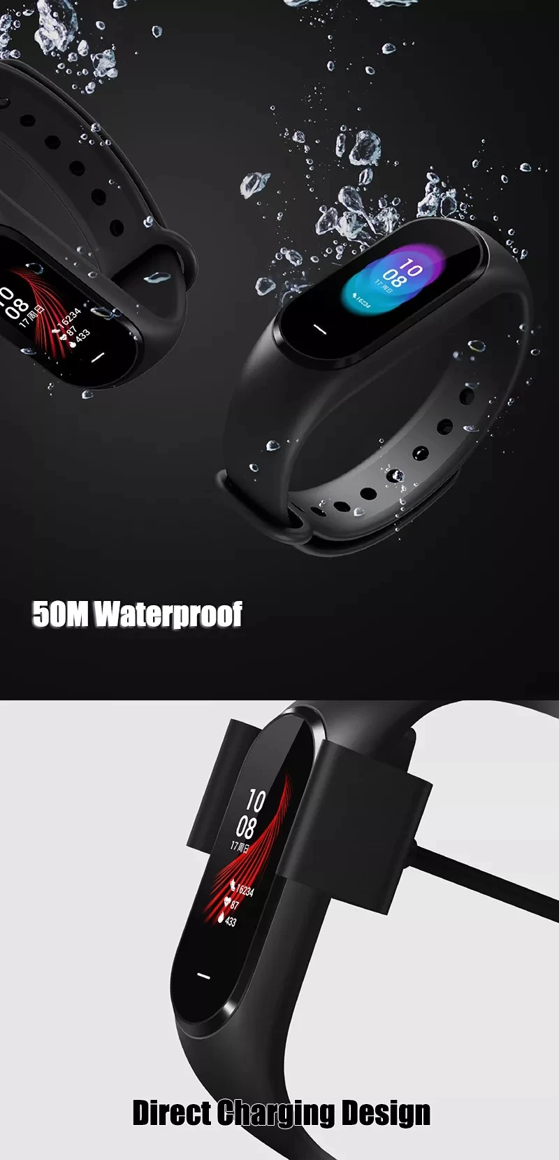 Xiaomi Hey+ Hey Plus 0.95 AMOLED Color Screen NFC 5ATM Waterproof Heart Rate Monitor Monitor Smart Watch English version (9)