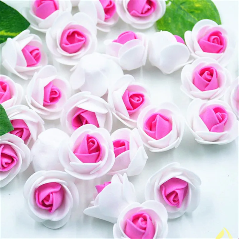 20pcs Pe Foam Fake Flower Roses Head Artificial Flowers Cheap