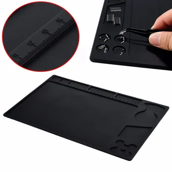 

New Heat Resistant Silicone Mat Soldering Pad Heat BGA Soldering Station Repair Tool 329x208x2.6mm