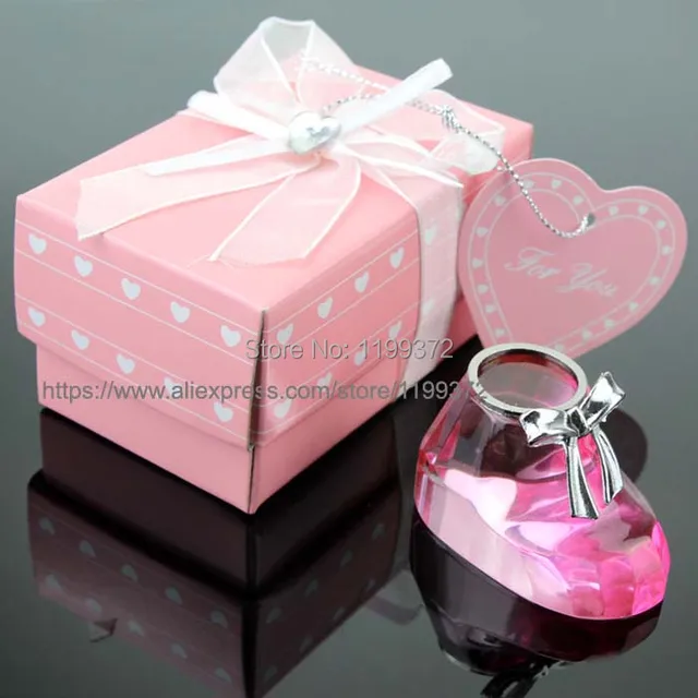 200pcs Pink Choice Crystal Baby Shoe For Christening Favors 200pcs Pink Choice Crystal Baby Shoe For Christening Favors Shower Party Keepsakes Souvenirs Free Shipping