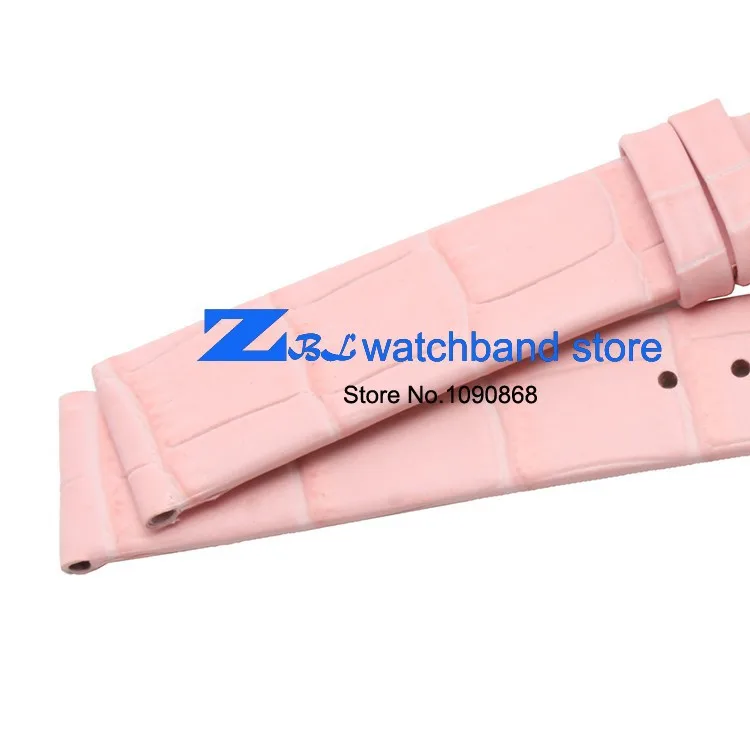 Ультратонкий ремешок для часов из натуральной кожи, ремешок для наручных часов, ремешок для наручных часов 10 мм 12 мм 14 мм 16 мм 18 мм 20 мм, женский розовый и белый цвета
