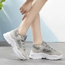 Color matching suede low to help old shoes 2019 spring round head muffin bottom wisdom smoked shoes flat shoes
