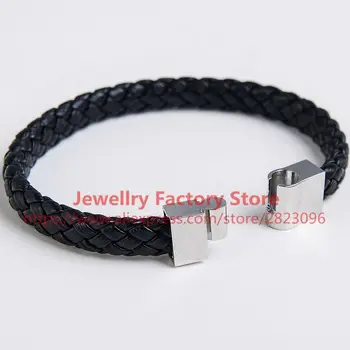 

300pcs/lot fashion boy leather bracelet charming punk braided leather bangle wholesale bracelet for man boy student