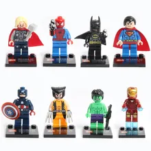Marvel Infinity War Action Figure In Blocks Mini Figure Batman Iron man Spiderman Building Blocks Captain America Figurines Toys