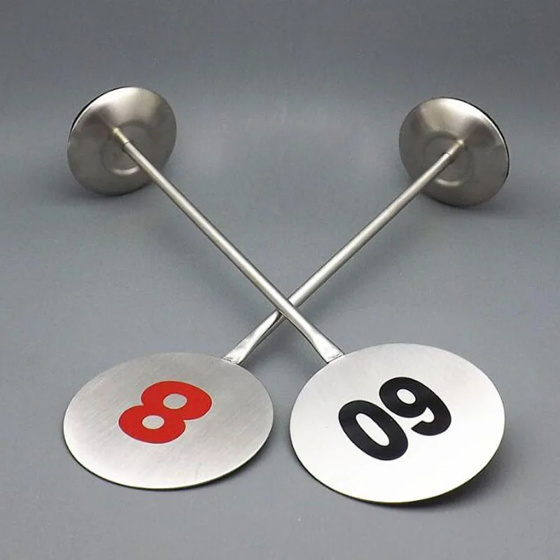 20pcs Stainless Steel Table Number Stand Desktop Countertop Metal Signage Restaurant Sign Standing ZA6224 | Дом и сад