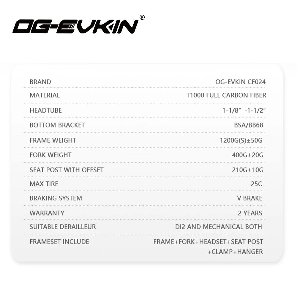 Cheap 2018 T1000 Carbon Bike Road Frame UD Matte BSA Bicycle Frameset Carbon Road UD Di2 And Mechanism Headset 1-1/8" 1-1/2" OG-EVKIN 1 Cheap 2018 T1000 Carbon Bike Road Frame UD Matte BSA Bicycle Frameset Carbon Road UD Di2 And Mechanism Headset 1-1/8" 1-1/2" OG-EVKIN 1