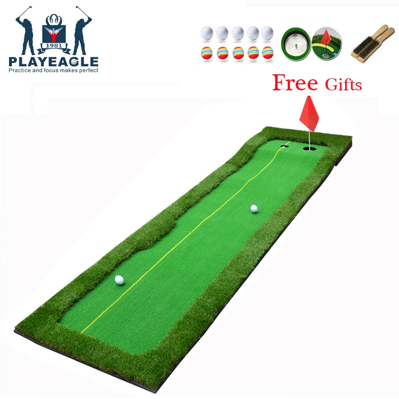 Golf Putting Mat 75x300CM Mini Golf Putting Green Indoor Outdoor
