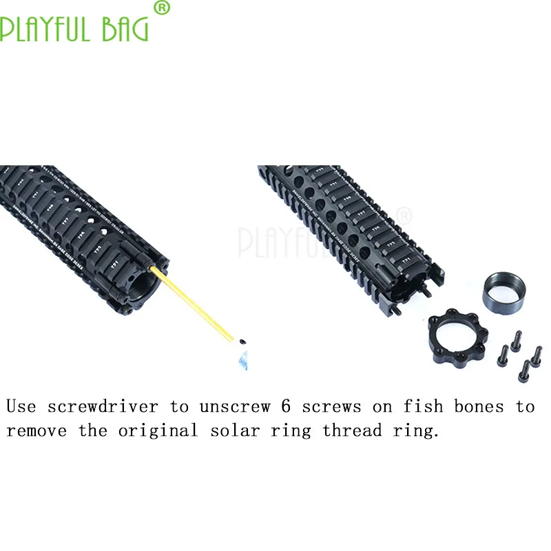 MK18 fishbone валюта водяная пуля винтовой корпус интересный TTM Jinming9 J8 Превосходное качество ЧПУ надпись версия OI93