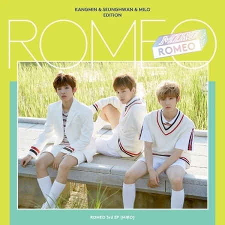 

ROMEO 3RD MINI ALBUM - MIRO KANGMIN SEUNGHWAN MILO EDITION + 64p Photobook + 3 postcard Release Date 2016-06-24 Kpop