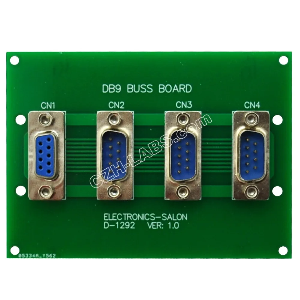 Electronics-salon Panel Mount Db9 1 Female 3 Male Buss Board, Db-9 ...