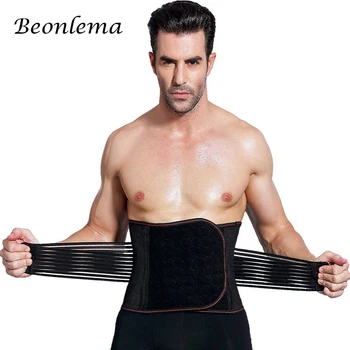

Beonlema Men Waist Belt Slimming Body Shaper Firm Waist Trainer Steel Boned Belly Strap Faja Men Belt Abdomen Reductor