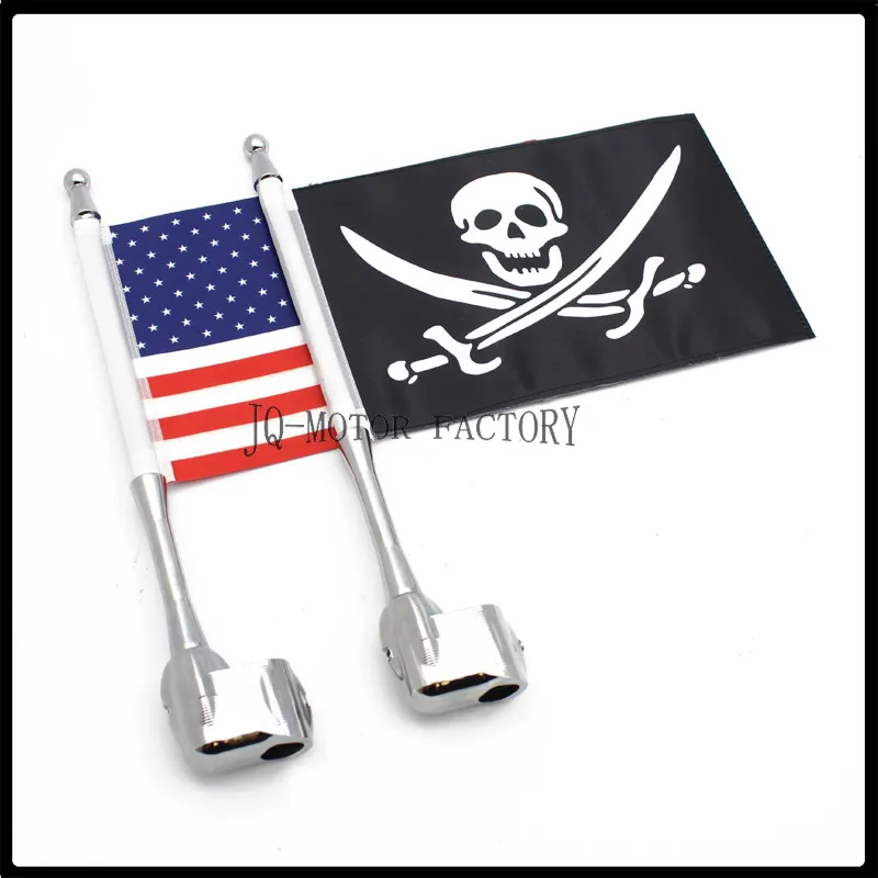 

Motorcycle Flag Pole Luggage Rack Vertical American Fits For Honda GoldWing GL1800 2001-2011 02 03 04 05 06 07 08 09 10