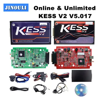 

KESS V2 V5.017 EU Red PCB No Token Limited ECM Titanium KTAG V7.020 Master Version ECU programming tool Car/Tractor/Bike V4.036