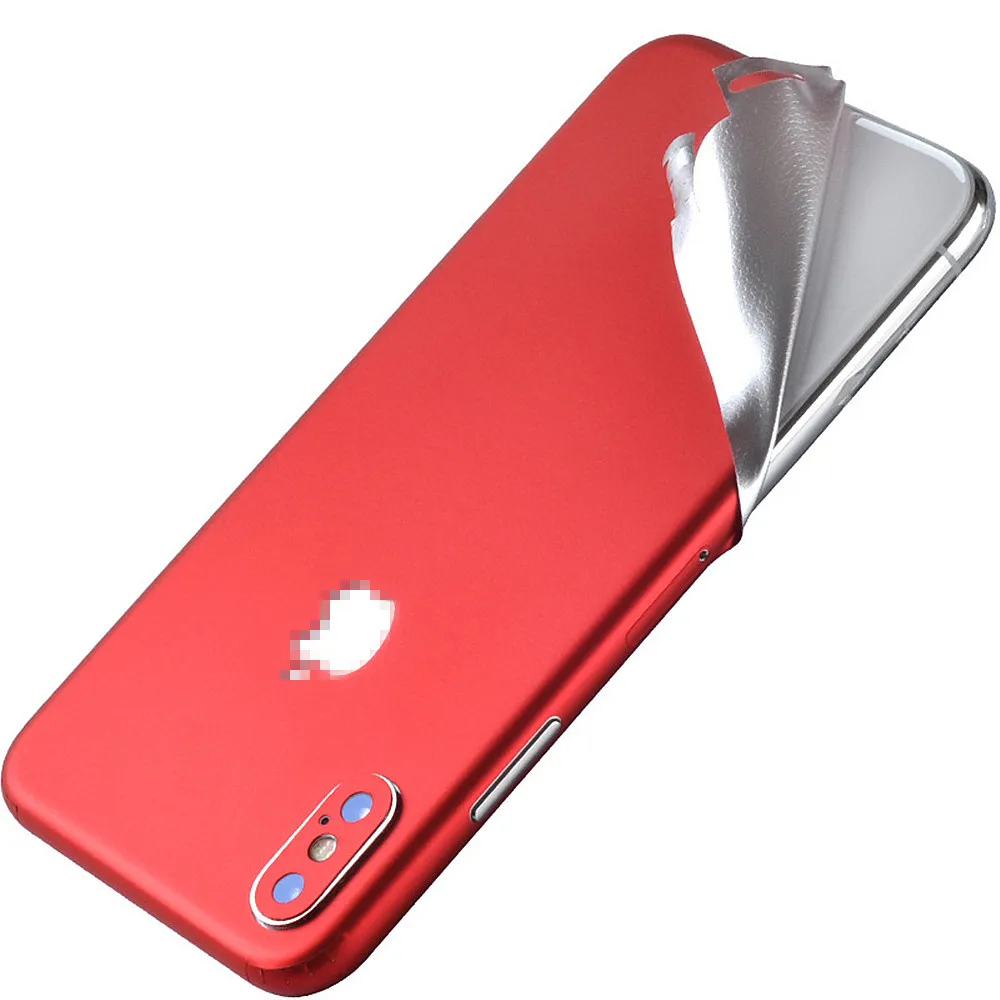 

Cool Ice Surface For iPhone X Red Back Film Thin Screen Protector Protective Cover Stickers Color Paster Rear Decorative Film