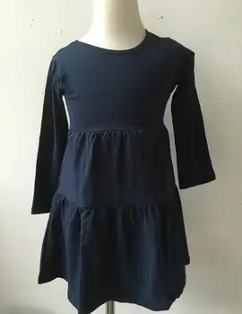 

2017 kids clothing wholesale baby parent-child cotton flutter sleeve pearl dress names of girls