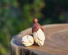 

Natural Boxwood Carved Rose Red Sandalwood or Black Torus Tiny Charms Mala Japa Beads Bracelet Jewellry Findings DIY Accessories