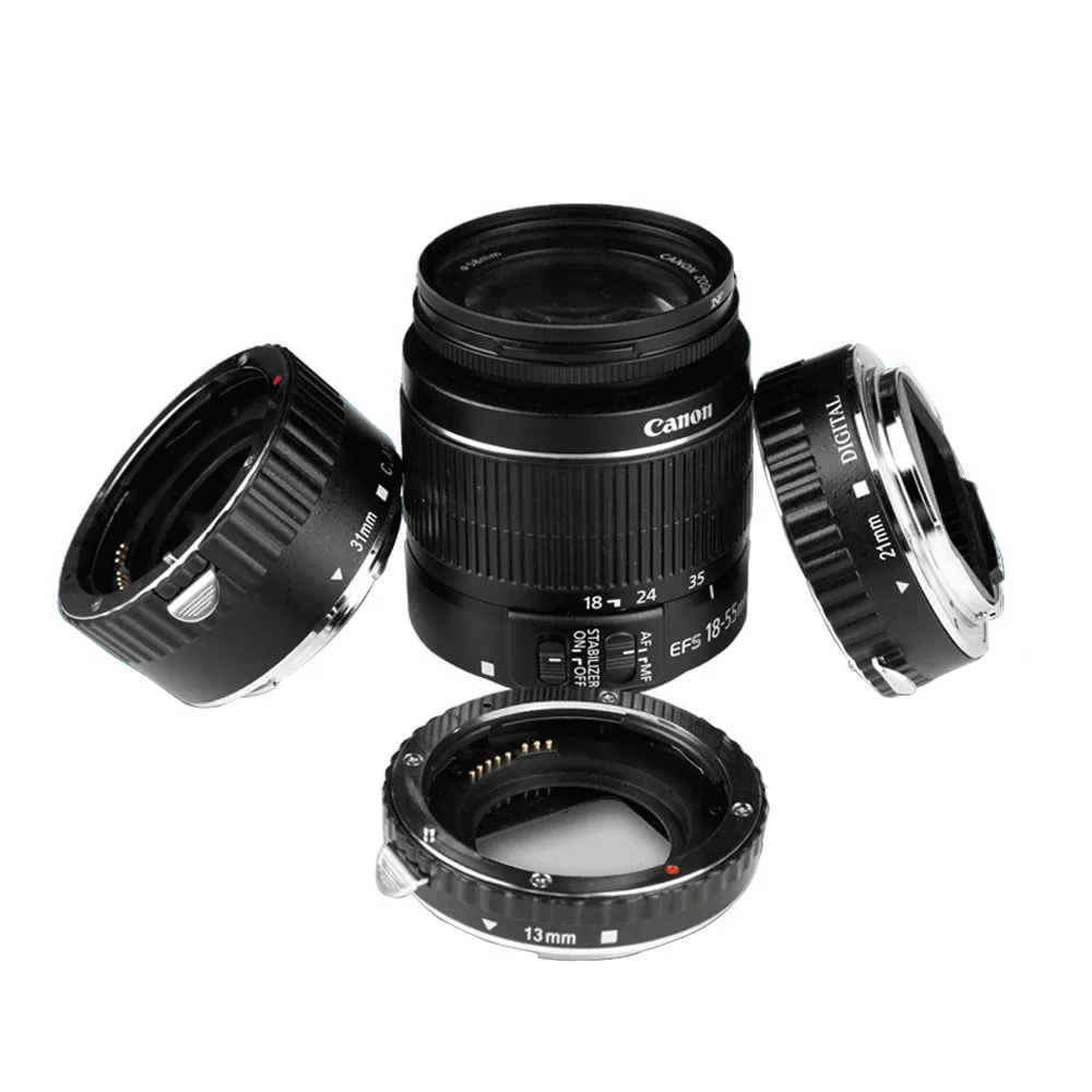 Inseesi для Canon EOS EF-S объектив 1100D 60D 70D 550D 600D камеры 5 шт. цветное металлическое Крепление с автофокусом AF макро Удлинительное Кольцо