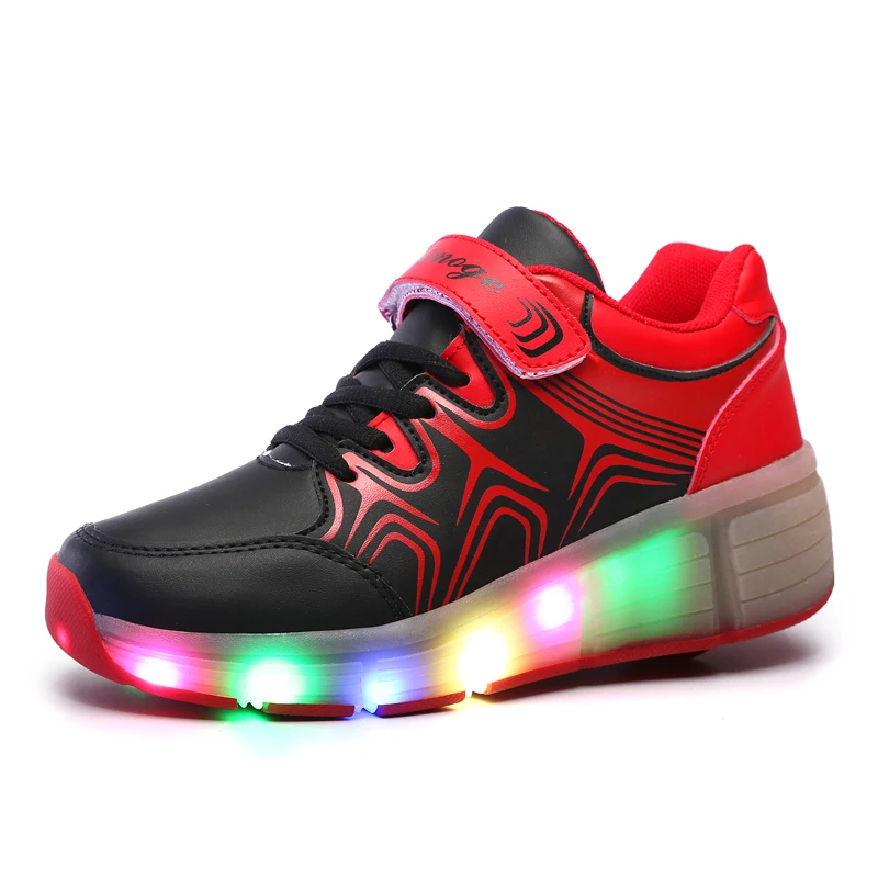 Children Roller Shoes Boy & Girl Automatic LED Lighted Flashing Roller