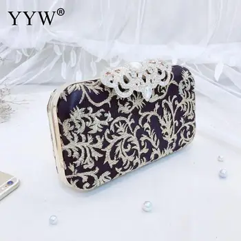 

Luxury Women Evening Bags Party Wedding Hand Bag Rhinestone Clutches Glitter Purses Wallet Clutch Chain Crossbody Shoulder Bag
