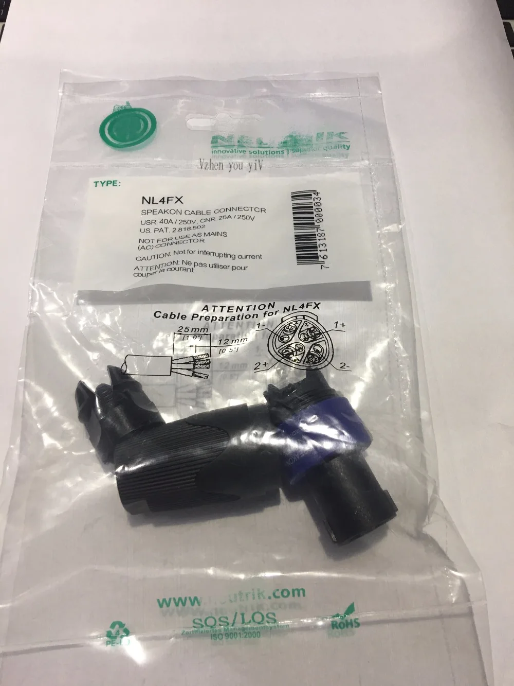 

Free Shipping for New type FOR NEUTRIK NL4FX (upgrade) Speakon 4 Pole Plug Male Audio Speaker Connectors WITH packet