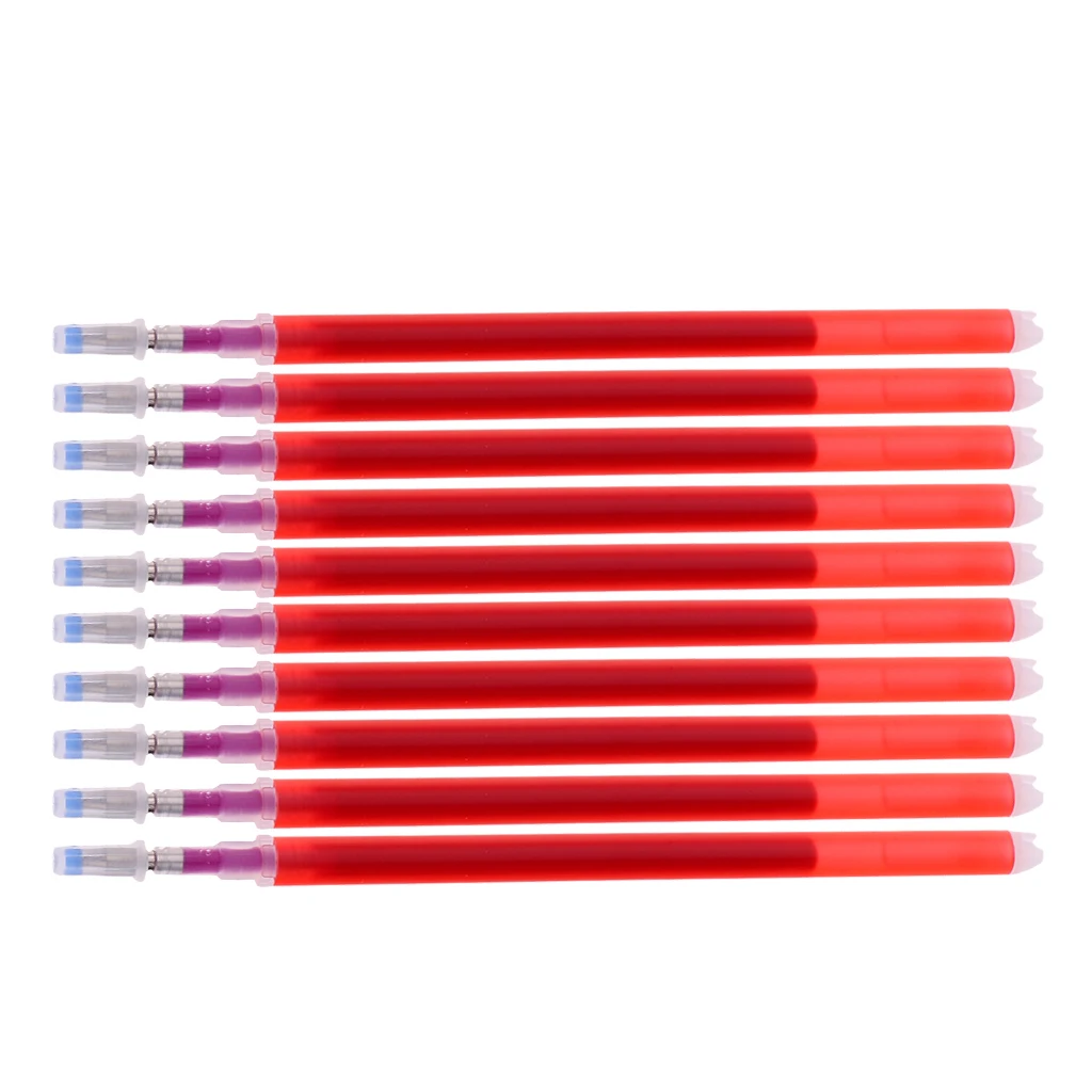20 Pieces High Temperature Disappearing Refill Pen Heat Erase Pen Fabric Markers Sewing Tools Red/White