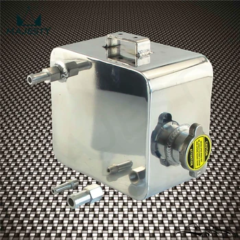 

AlluminumHeader Expansion Water Aluminium Universal 2 Litre Polished Tank & Cap 2L Silver