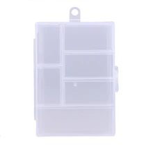 Fixable 6 Compartment Plastic Storage Field Holder Container for Fishing lure Case Holder Fishing Deal with Packing containers