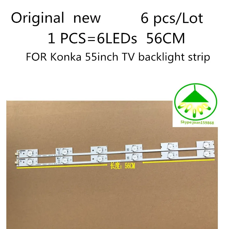 100% новый-Оригинал 6 шт./лот для Konka 55 дюймов TV LED55K35A LED55M2600B 35020474 72000820YT ЖК-дисплей