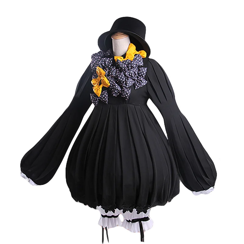 

[STOCK] 2018 Hot Anime Fate/Grand order Abigail Williams Cosplay Costume Navy Dress Gown For Women Halloween Free Shipping New.
