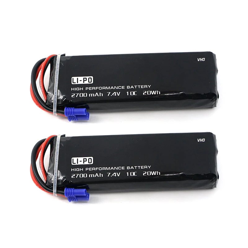 

Hubsan H501S lipo battery 7.4V 2700mAh 10C Batteies 2pcs for Hubsan H501C rc Quadcopter Airplane drone Spare Parts