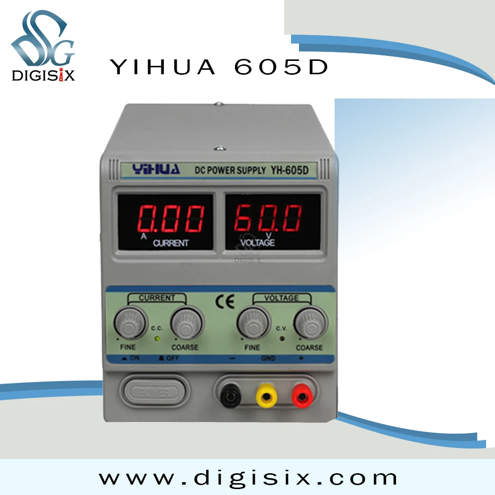 YIHUA 605D 60 В 5A Регулируемый Источник Питания ПОСТОЯННОГО ТОКА Мобильный Телефон