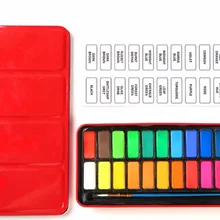 18 Цвета пигмент Твердые акварельные набор красок акварель набор краски товары для рукоделия принадлежности для рисования живопись расходных 2 компл./лот