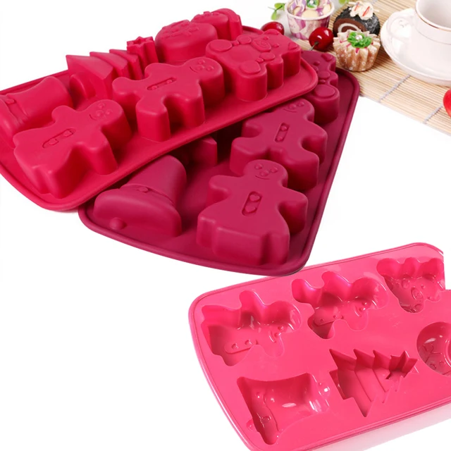 Christmas Decoration Non Stick Creative Home Diy Baking Silicone Chocolate Wafer Bread Ice Cake Mold Christmas Decoration Non Stick Creative Home Diy Baking Silicone Chocolate Wafer Bread Ice Cake Mold
