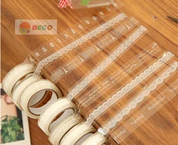 Bande autocollante transparente à motif de variété Vintage, longueur: 10M, 1 pièce, papeterie pour enfants (SS 4920) 