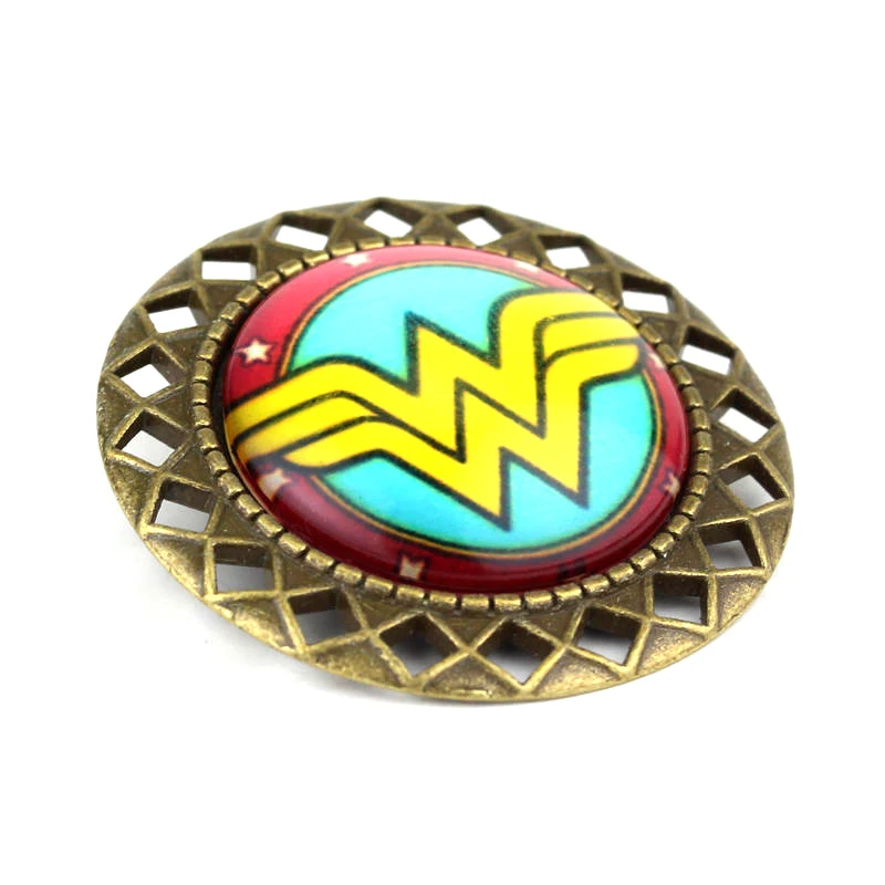 Dongsheng фильм СУПЕРГЕРОЙ Wonder Woman брошь и булавки золото Wonder Woman логотип значок-40