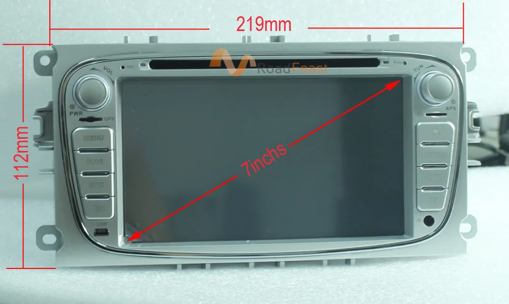 Автомобильный dvd плеер RoadRision 7 дюймов GPS для Ford focus II 2 mondeo S max C с Bluetooth Авторадио