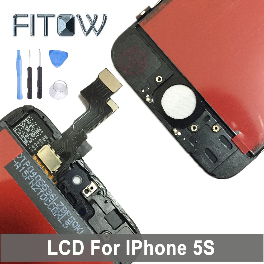 Fitow бренд 1 шт./лот Новый ЖК экран класса качества ААА для Iphone 5S сборки обещают нет