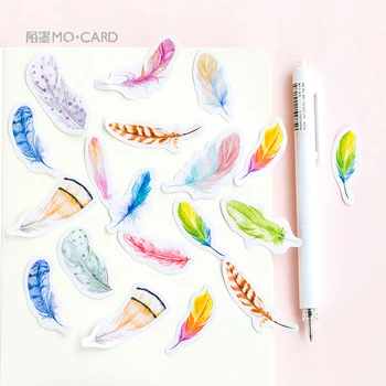 

8SETS/LOT a leaf poem photo album decoration seal DIY box Sticker