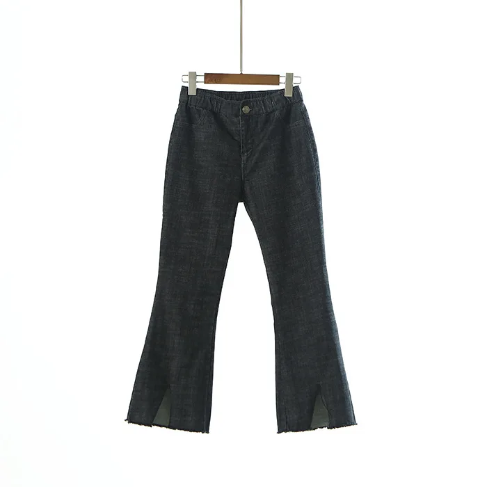 Women Spring Summer New Fashion Jeans 2017 Female Denim Trousers Split the fork Casual Pants Denim