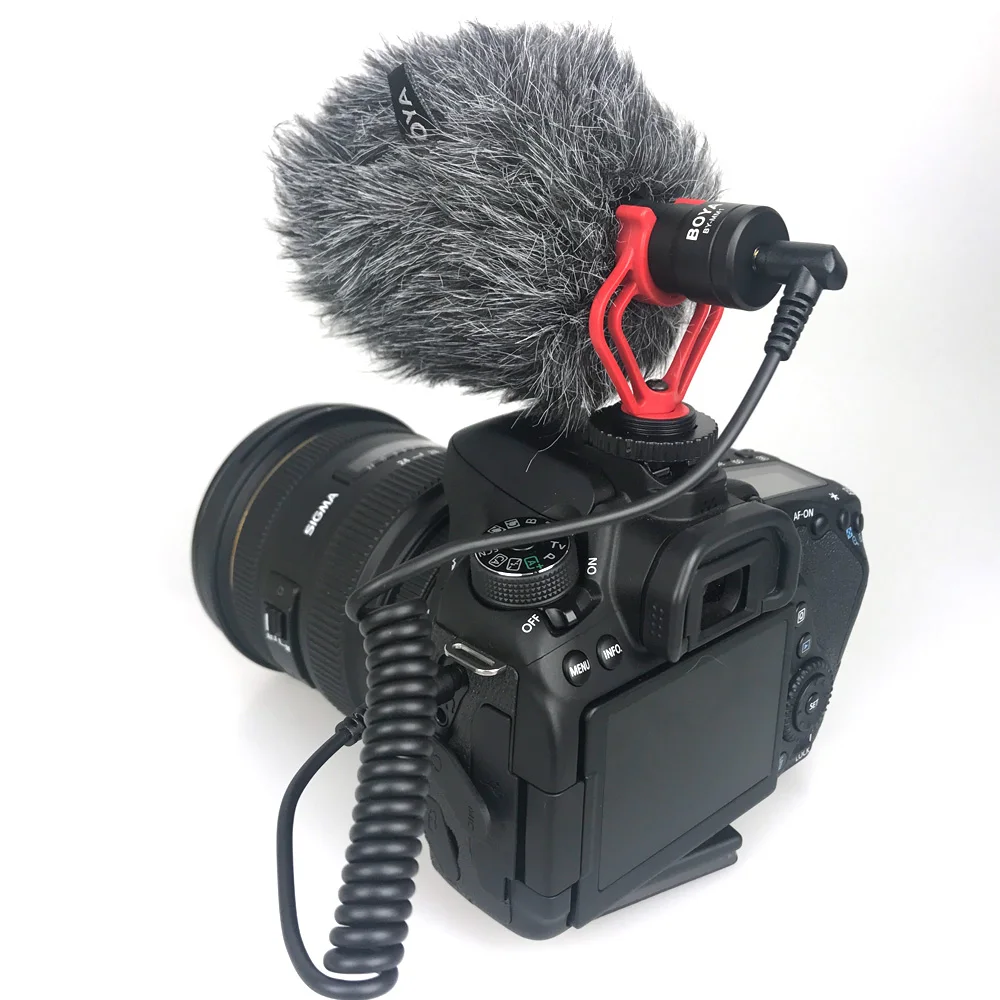 Высокое качество BOYA BY-MM1 VideoMicro компактный накамерный записывающий микрофон для Canon Nikon Lumix sony DJI Osmo DSLR камера