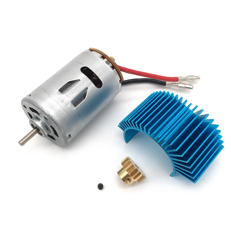 Wltoys 12428 12423 1/12 RC Car Spare Parts 540 Motor and 17T motor gear , Motor radiator  12428-0121+0088+XY12017