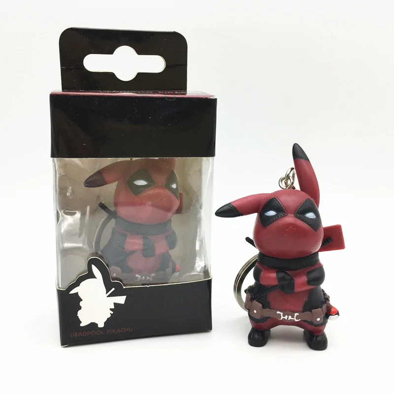 FUNKO поп Карманный Брелок для ключей POP Дэдпул Пикачу фигурку Коллекция Модель игрушка в подарок