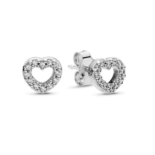 Offer 29 Styles  Infinity Stud Earring Clear CZ Fit Brand Earrings for Women Wedding Jewelry Dropshipping