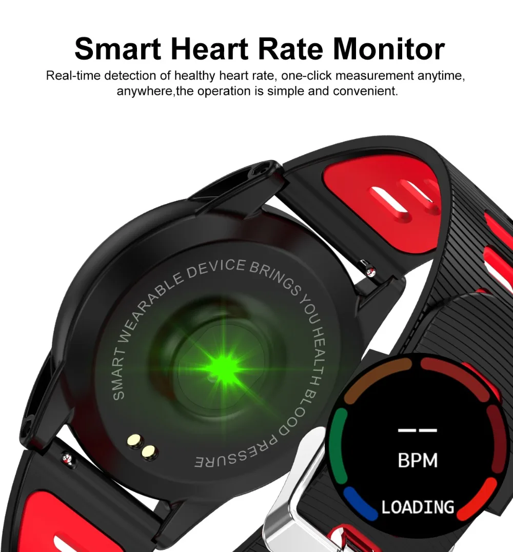 R15 Мода smart watch сердечный ритм измерять кровяное давление оксиметр фитнес-трекер 1,3 HD Цвет водонепроницаемый мужчин и женщин умный Браслет
