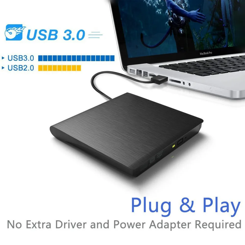 USB 3,0 LightScribe DVD-ROM CD-RW DVD-RW горелки внешний диск Для iMac/MacBook Air/Pro ПК, ноутбука, настольного компьютера