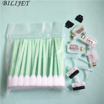 

Eco solvent printer Roland Mimaki Mutoh Maintenance clean unit small damper 4pcs+4pcs connector+2pc cap top + 2pc wiper+swab 50X