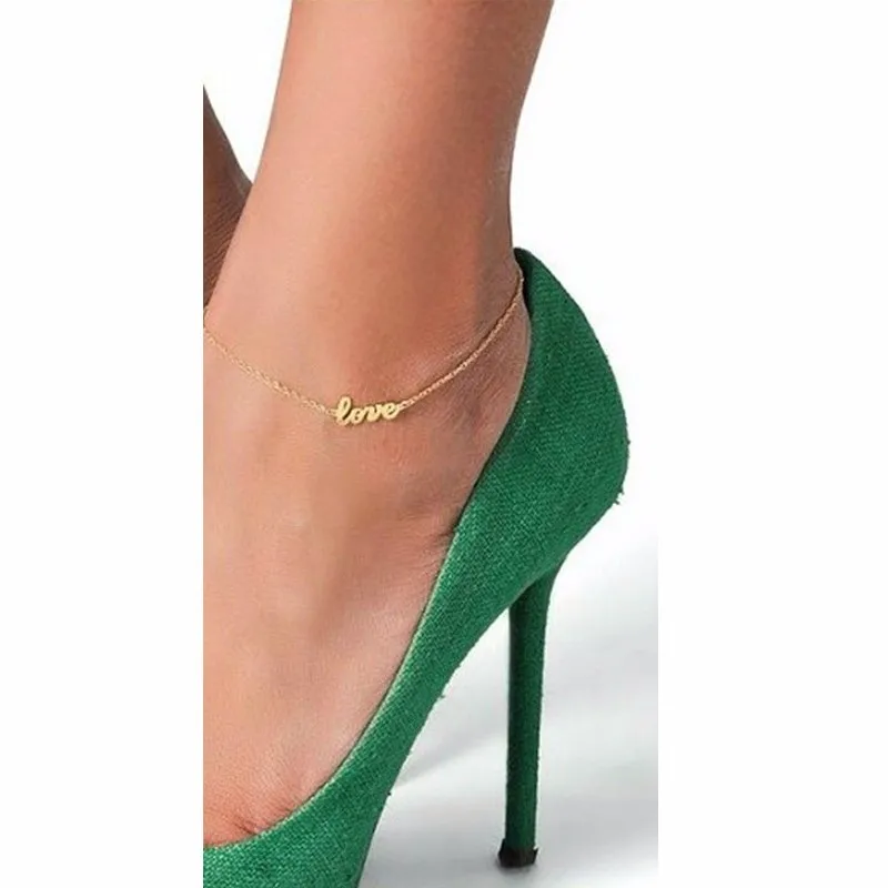 

2018 Hot Sale Fashion Women Lady Girl Pretty Love Charm Ankle Bracelet Anklet Foot Chain Sandal Jewelry Gift