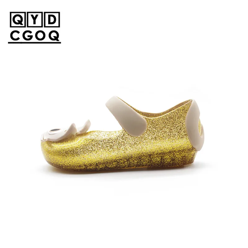 

Mini Melissa Style Cats Brazil Original Girls Jelly Sandals 2019 Summer Girls Princess Shoes Girls Sandals Non-slip Kids Sandals