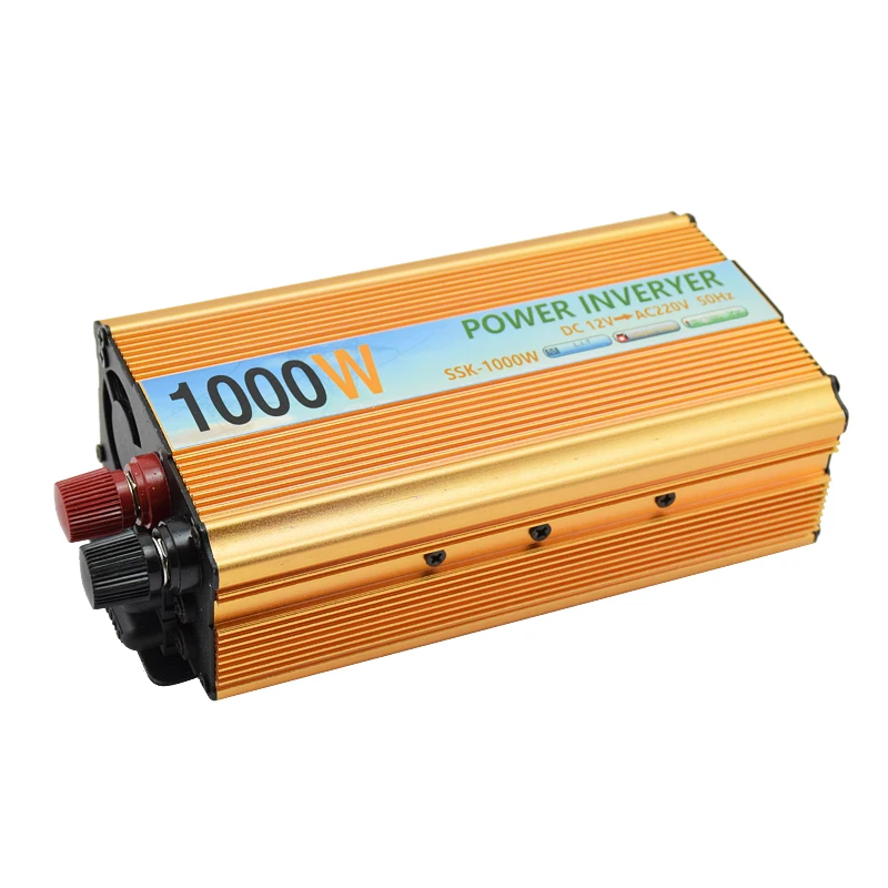 

Portable Inverter 12V To 220V Peak Power 1000W Power Inverter Vehicle Power Supply Charger Converter Adapter Inversor 12 v 220 v
